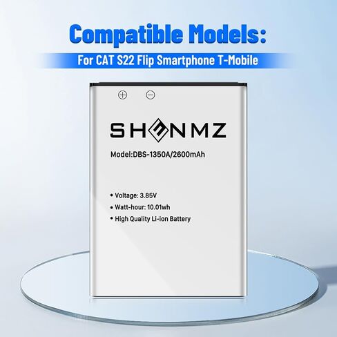 بطارية DBS-1350A، [محدثة] بطارية بديلة بقدرة 2600 مللي أمبير في الساعة فائقة السعة 0 دورة ليثيوم أيون DBS-1350A لهاتف Doro 7050/7060 / 7070/7441 للهاتف المحمول القابل للطي للمستهلك in Kuwait
