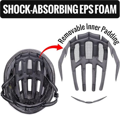Adult Bike Helmet - CPSC-Compliant Bicycle Cycling Helmet Lightweight Breathable and Adjustable Helmet for Men and Women Commuters and Road Cycling in Saudi Arabia