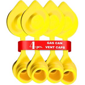 4 - Yellow Fuel Gas Can Jug Vent Cap Blitz Wedco Scepter Essence Midwest Eagle