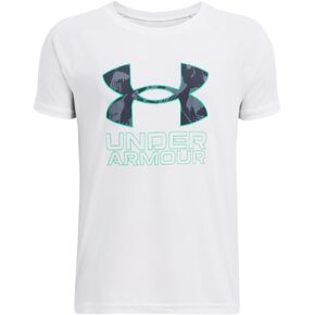 Under Armour Boys' Tech Hybrid Printed Fill Short-Sleeve T-Shirt