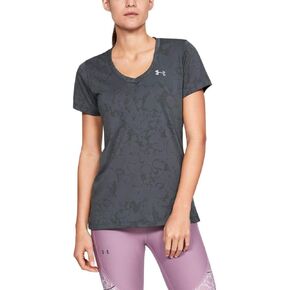 Under Armour Women's Tech Short Sleeve V-Neck Marble Jacquard
