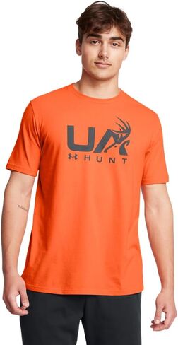 Under Armour Mens Antler Logo Short Sleeve T Shirt | Casual Hunting Apparel | Camo Graphic Tee in Saudi Arabia