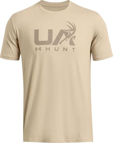 Under Armour Mens Antler Logo Short Sleeve T Shirt | Casual Hunting Apparel | Camo Graphic Tee in Saudi Arabia