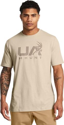 Under Armour Mens Antler Logo Short Sleeve T Shirt | Casual Hunting Apparel | Camo Graphic Tee in Saudi Arabia