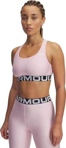 حمالة صدر رياضية للسيدات من Under Armour تحمل علامة HeatGear Authentics Mid Impact التجارية in Kuwait