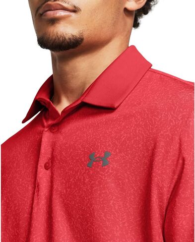 Under Armor Playoff 3.0 Coral Jacquard Mens Golf Polo in Kuwait