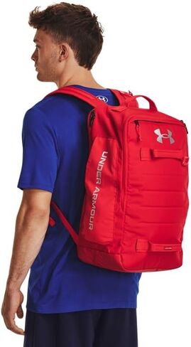 Under Armour 1378413-600-OSFM UA Contain Backpack RED OSFM in Saudi Arabia