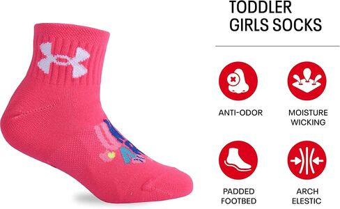 Under Armour Girls' Multi Pack Quarter Sock in Saudi Arabia
