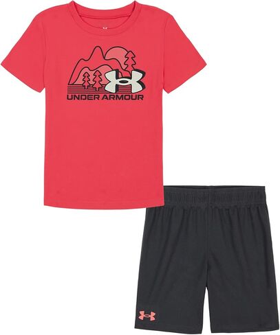 Under Armour baby-boys Short Sleeve Tee and Short Set, Lightweight and Breathable in Saudi Arabia