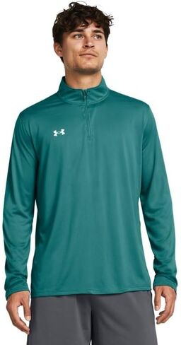 Under Armour Men's Team Tech 1/4 Zip Loose Royal Blue Long Sleeve Shirt in Kuwait