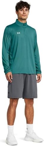 Under Armour Men's Team Tech 1/4 Zip Loose Royal Blue Long Sleeve Shirt in Kuwait
