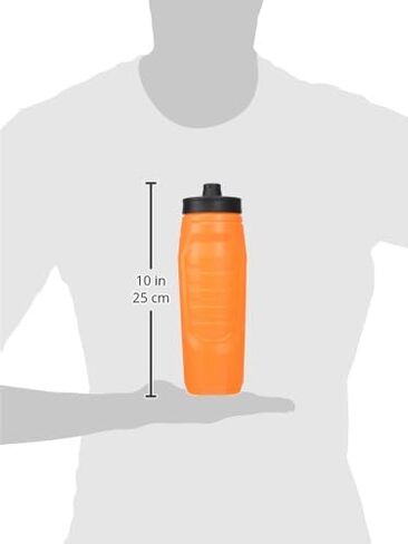 Under Armour Squeeze Water Bottles, 32 oz Water Bottles, Sideline Sports Water Bottle with Quick-Shot Lid, Quick & Easy Hydration, Gym Water Bottles, Squeeze Bottle, 1 32oz Bottle in Saudi Arabia