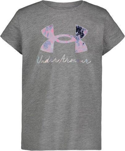 Under Armour Girls' Outdoor Short Sleeve Tee, Stylish Crew Neckline, Logo & Printed Designs in Saudi Arabia
