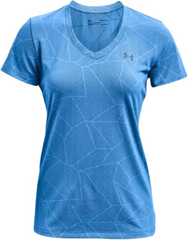 Under Armour Women's Tech Short Sleeve V-Neck Marble Jacquard in Saudi Arabia