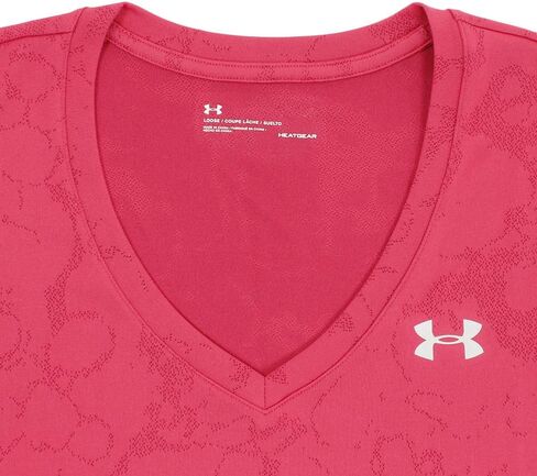 Under Armour Women's Tech Short Sleeve V-Neck Marble Jacquard in Saudi Arabia