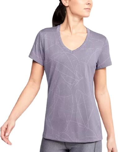 Under Armour Women's Tech Short Sleeve V-Neck Marble Jacquard in Saudi Arabia
