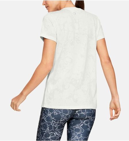 Under Armour Women's Tech Short Sleeve V-Neck Marble Jacquard in Saudi Arabia