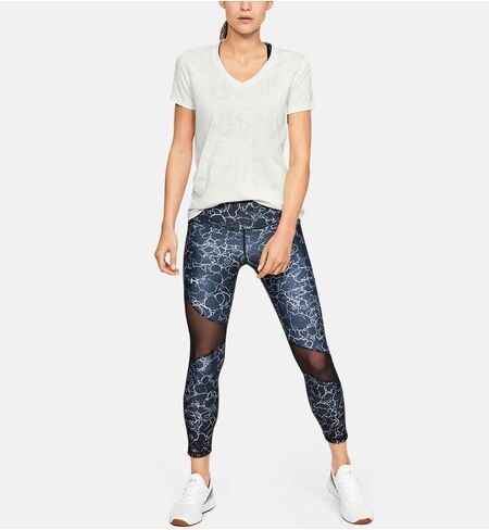Under Armour Women's Tech Short Sleeve V-Neck Marble Jacquard in Saudi Arabia