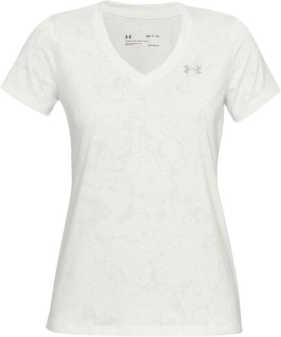 Under Armour Women's Tech Short Sleeve V-Neck Marble Jacquard in Saudi Arabia