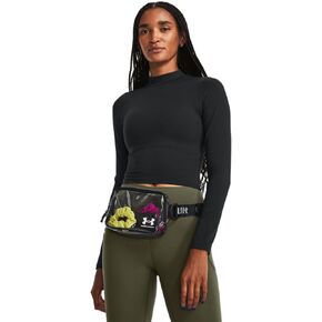 Under Armour Unisex-Adult Loudon Clear Crossbody Waist Bag, (960) Clear/Black/White, One Size Fits Most