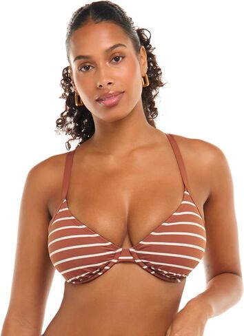 بدلة سباحة Skye للسيدات القياسية Hilary D، DD، E، F Cup Underwire بيكيني علوي، تنزانيت، D in Kuwait