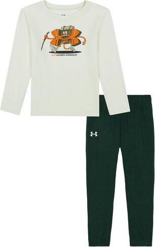 Under Armour boys Long Sleeve Shirt and Jogger Set, Durable Stretch and Lightweight in Saudi Arabia