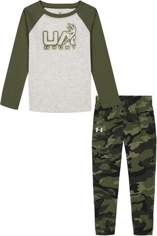 Under Armour boys Long Sleeve Shirt and Jogger Set, Durable Stretch and Lightweight in Saudi Arabia