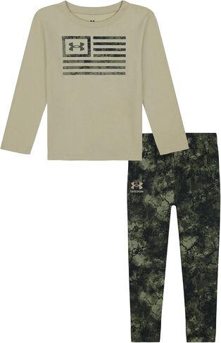 Under Armour boys Long Sleeve Shirt and Jogger Set, Durable Stretch and Lightweight in Saudi Arabia