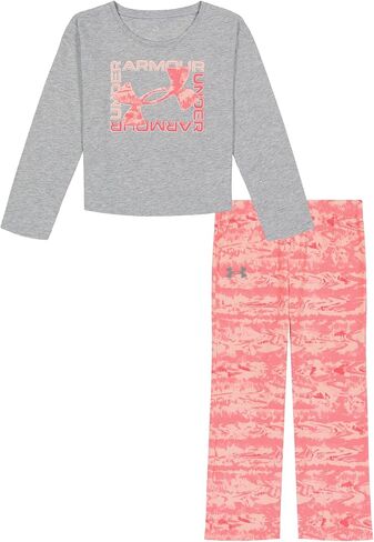Under Armour boys Long Sleeve Shirt and Jogger Set, Durable Stretch and Lightweight in Saudi Arabia