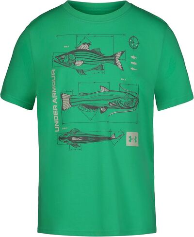 Under Armour Boys' Outdoor Short Sleeve T-Shirt, Crewneck in Saudi Arabia