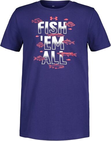 Under Armour Boys' Outdoor Short Sleeve T-Shirt, Crewneck in Saudi Arabia