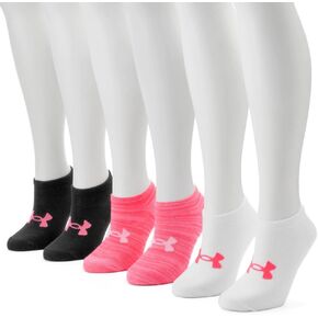 Under Armour Women's Essential Training No Show Socks 6 Pack