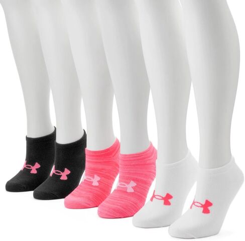 Under Armour Women's Essential Training No Show Socks 6 Pack in Kuwait