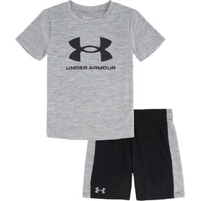 Under Armour boys Short Sleeve Tee and Short Set, Lightweight and Breathable