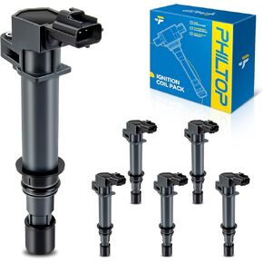 PHILTOP UF270 Ignition Coil Pack Compatible with 2002-2008 Liberty Ram 1500, 1999-2008 Grand Cherokee, 2000-2008 Dakota Durango, 2007-2008 Nitro, 2006-2008 Commander Raider, 2007 Aspen 3.7L 4.7L 4Pack
