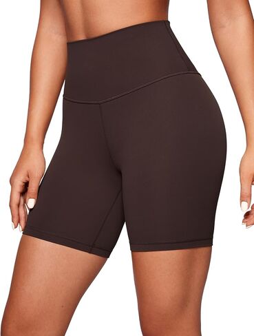 CRZ YOGA Womens ButterLuxe Biker Shorts 6 Inches - High Waisted Workout Running Volleyball Spandex Yoga Shorts in Saudi Arabia