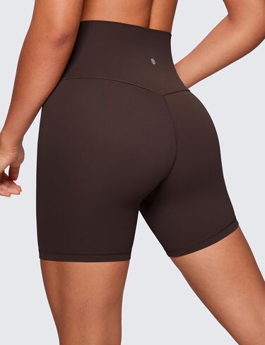 CRZ YOGA Womens ButterLuxe Biker Shorts 6 Inches - High Waisted Workout Running Volleyball Spandex Yoga Shorts in Saudi Arabia