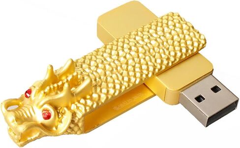 محرك USB معدني على شكل سلاح، سمكة برونزية صينية قديمة، سيف، محرك USB على شكل تنين، 128 جيجابايت (سيف برونزي 64 جيجابايت) in Kuwait