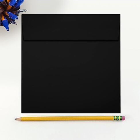 مغلفات دعوة مربعة من LUXPaper | قشر واضغط | 6 1/2 بوصة × 6 1/2 بوصة | شفاف شفاف | 30 رطل. نص | 50 الكمية in Saudi Arabia