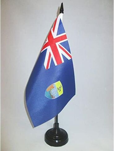 علم طاولة بنين من AZ FLAG مقاس 10.16 سم × 15.24 سم - علم مكتب بنين مقاس 15 × 10 سم - عصا وقاعدة بلاستيكية سوداء in Kuwait