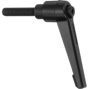 uxcell M12 x 70mm Adjustable Knobs Handle Male Thread Push Button Ratchet Quick Release Locking Rotating Bolt for Lathe Machinery, Black