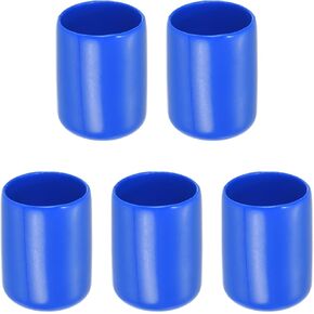 Screw Thread Protector Cover Rubber End Caps, [for Screw, Bolt] - 1/4"(5.5mm) ID/Blue/100pcs