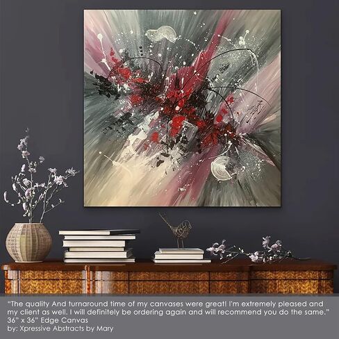 لوحة قماشية فاخرة من القطن من Creative Mark The Edge - مقاس 8 × 8 بوصة - 3 عبوات من قماش أكريليك ثلاثي عميق مقاس 1-1/2 بوصة للرسم in Kuwait