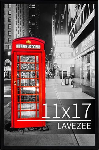 Lavezee 12x36 Poster Frame Black Display 12 x 36 Inch Photo Picture Frame for Wall, Pack of 1 in Saudi Arabia