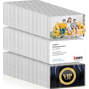 بطاقات عمل معدنية مقاس 3.4 بوصة × 2.1 بوصة، بطاقات معدنية بسمك 0.2 مم، فراغات نقش بالليزر فارغة يمكنك صنعها بنفسك، بطاقات اسم المكتب لهدية عملاء المنزل، فضي (300 قطعة) in Kuwait