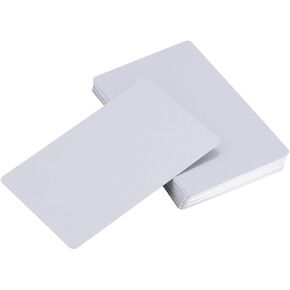100pcs Sliver Sublimation Metal Business Cards, Engraved Metal Business Cards Sublimation Blanks 3.4x2.1in Thicknes (0.22mm) (Silver)