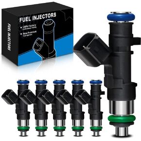 Upgraded Fuel Injectors 0280158028 Fits For:-Dodge Charger Challenger Grand Caravan Magnum Nitro Stratus 2.7L/3.5L/4L/5.7L, For:-Chrysler 300 Pacifica Sebring 2.7L/3.5L/4.0L (6 Pcs ALL-NEW)