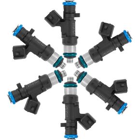 X AUTOHAUX 6pcs 0280158028 Fuel Injector for Dodge Charger 2006-2010 Magnum 2005-2008 for Chrysler Sebring 2004-2010 2.7L 3.5L