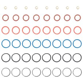 Qagea 7.3L Fuel Injector O-Ring Kit for 1995-2003 Ford E-Series Vans and Ford F-Series Trucks with 7.3L Diesel Injectors, Replaces CM-5010 XC3Z-9229-AB (Set of 8)