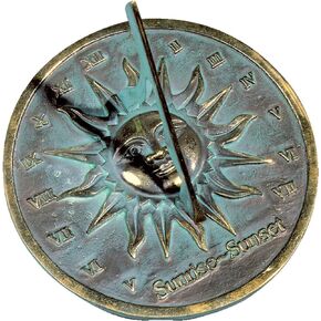 ARTIZANSTORE Brass Sundial Brass Sunrise/Sunset Sundial Unique Gift Idea for Parents, Grandparents, Friends, Couples, Anniversary Sundial Gift